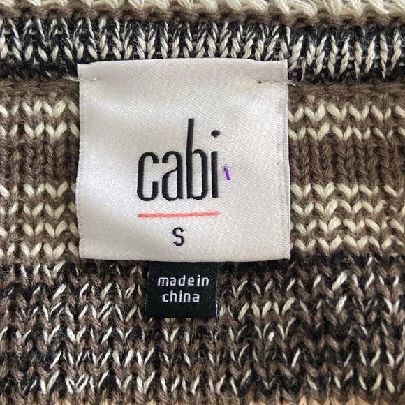 CAbi Size Small Black Gray Plaid Eyelash Open Blazer 3560 - Picture 8 of 10